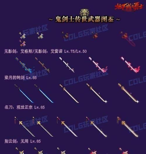dnf剑神推荐使用哪种武器？